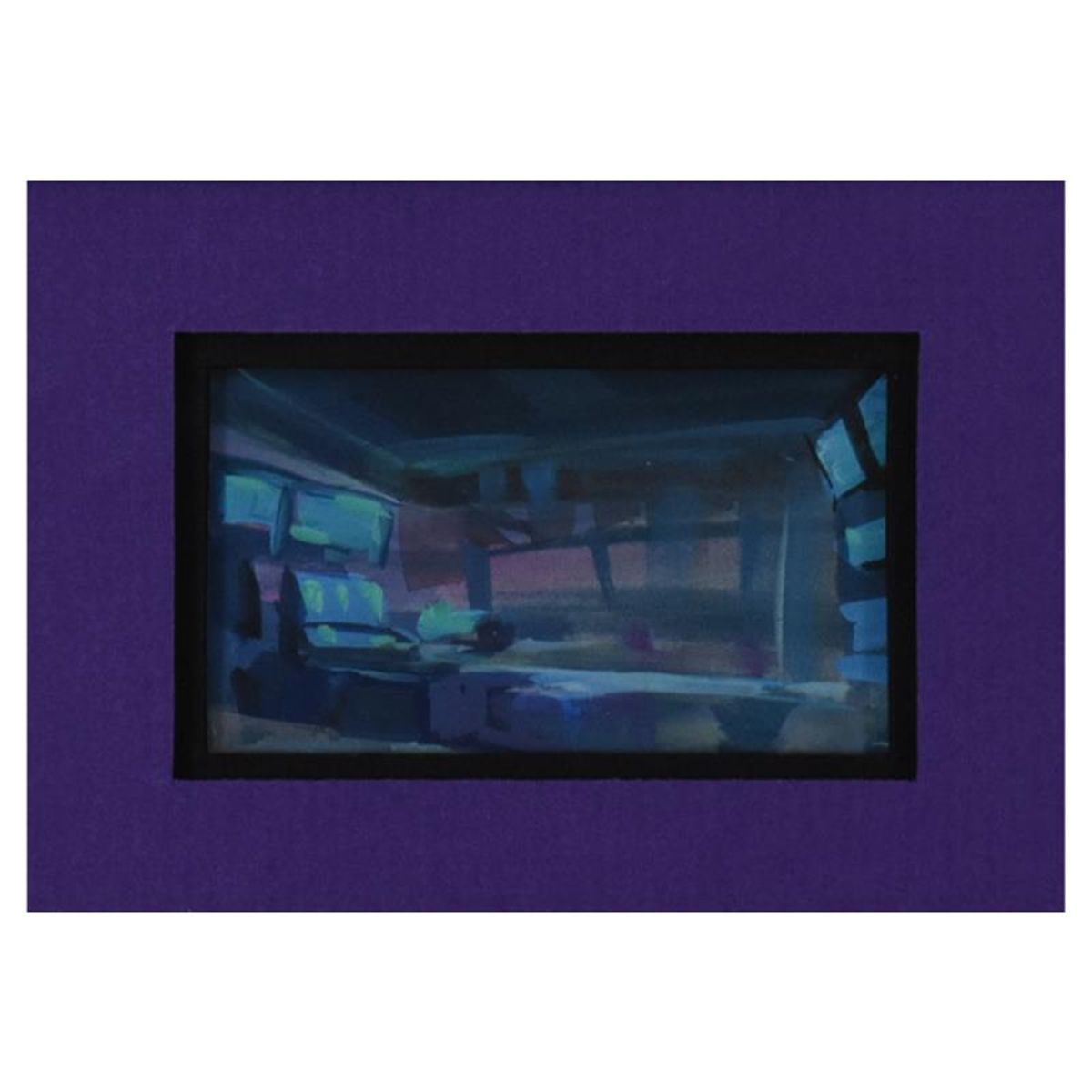 Marvel Comics, Framed Original Story Board Production Painting with Letter of Authenticity.
