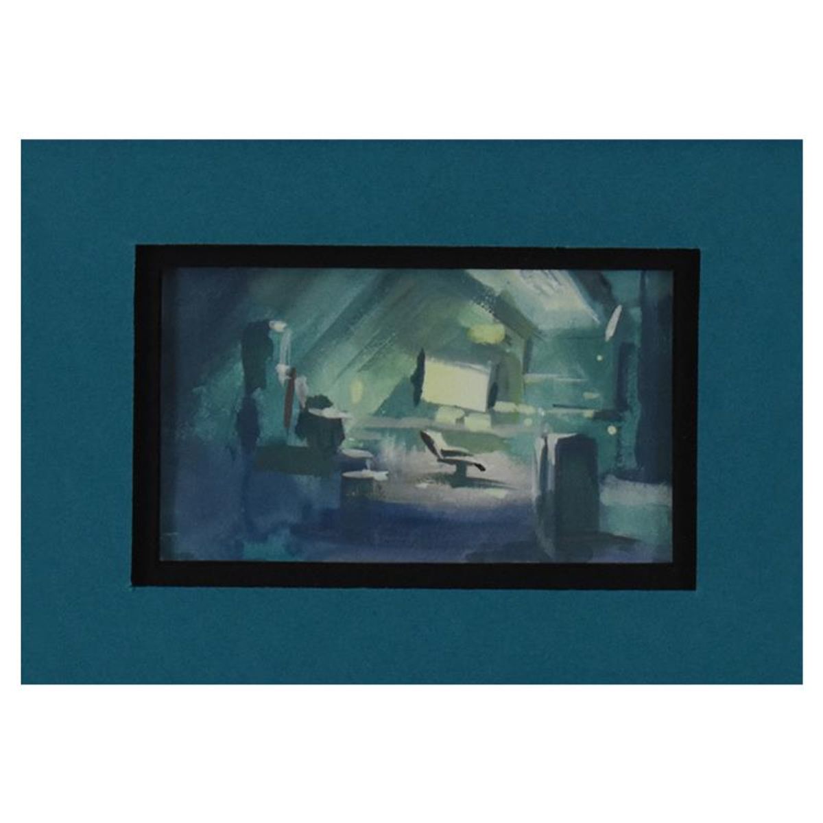 Marvel Comics, Framed Original Story Board Production Painting with Letter of Authenticity.