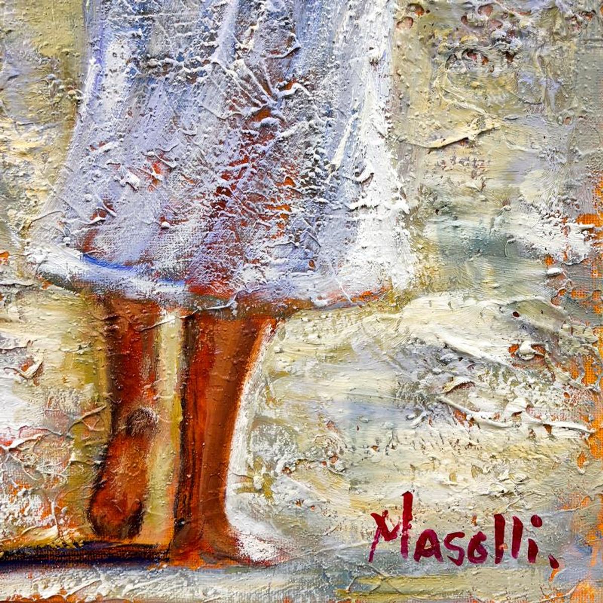 Michael Maselli, Original Painting on Canvas, Hand Signed with Letter of Authenticity.
