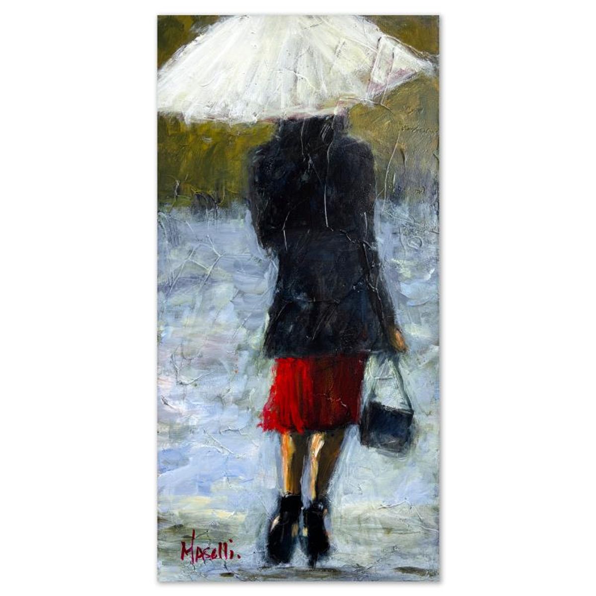 Michael Maselli, Original Painting on Canvas, Hand Signed with Letter of Authenticity.
