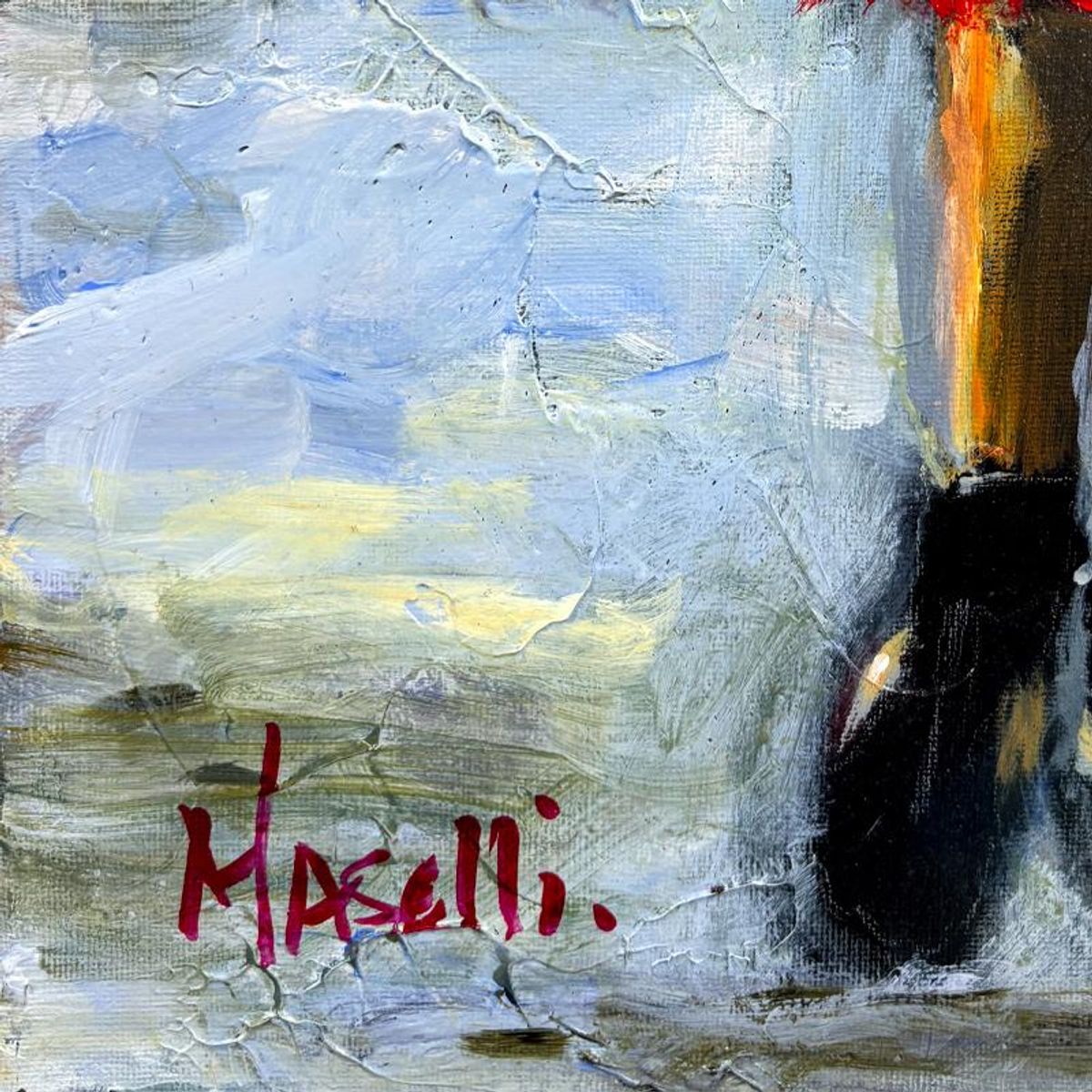 Michael Maselli, Original Painting on Canvas, Hand Signed with Letter of Authenticity.