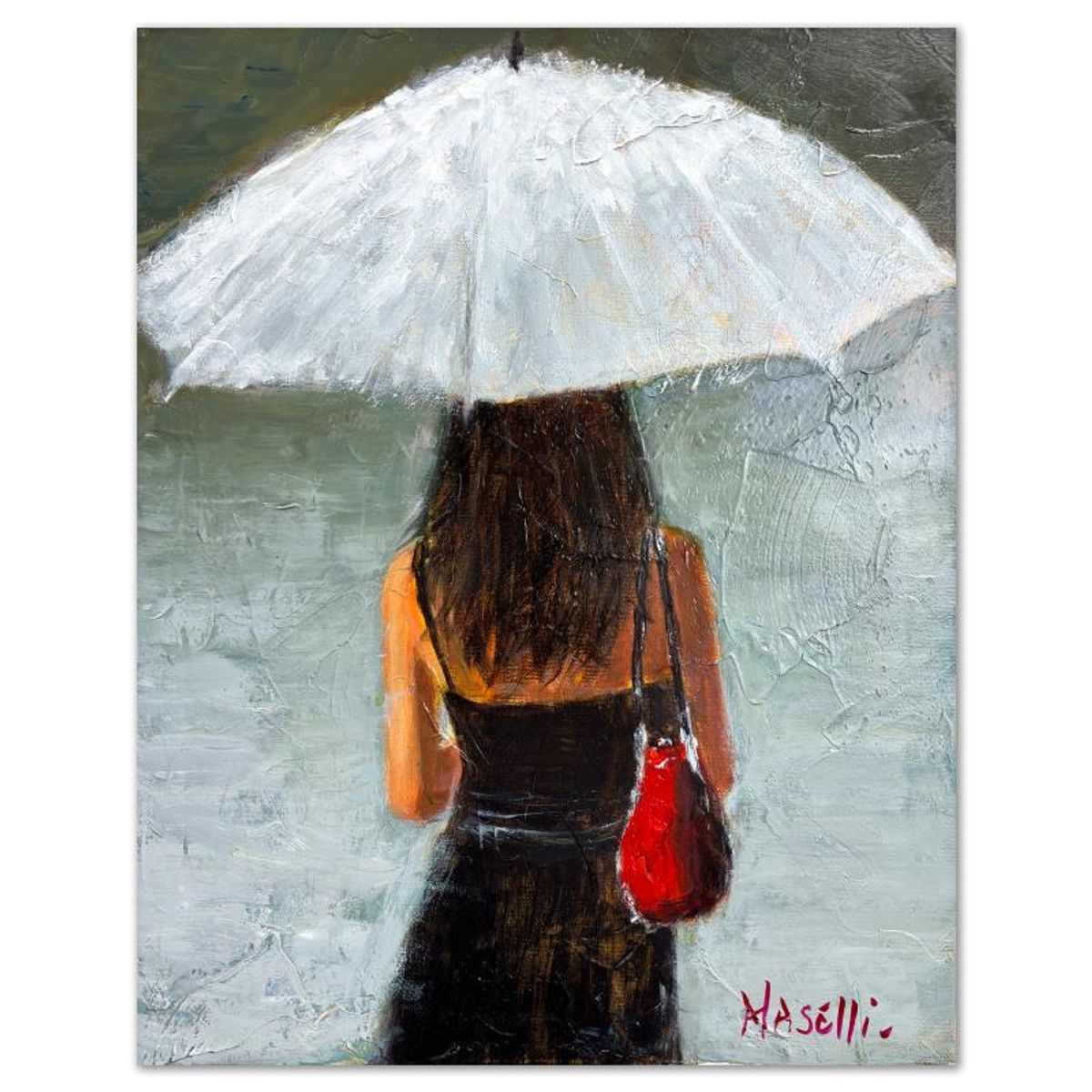 Michael Maselli, Original Painting on Canvas, Hand Signed with Letter of Authenticity.