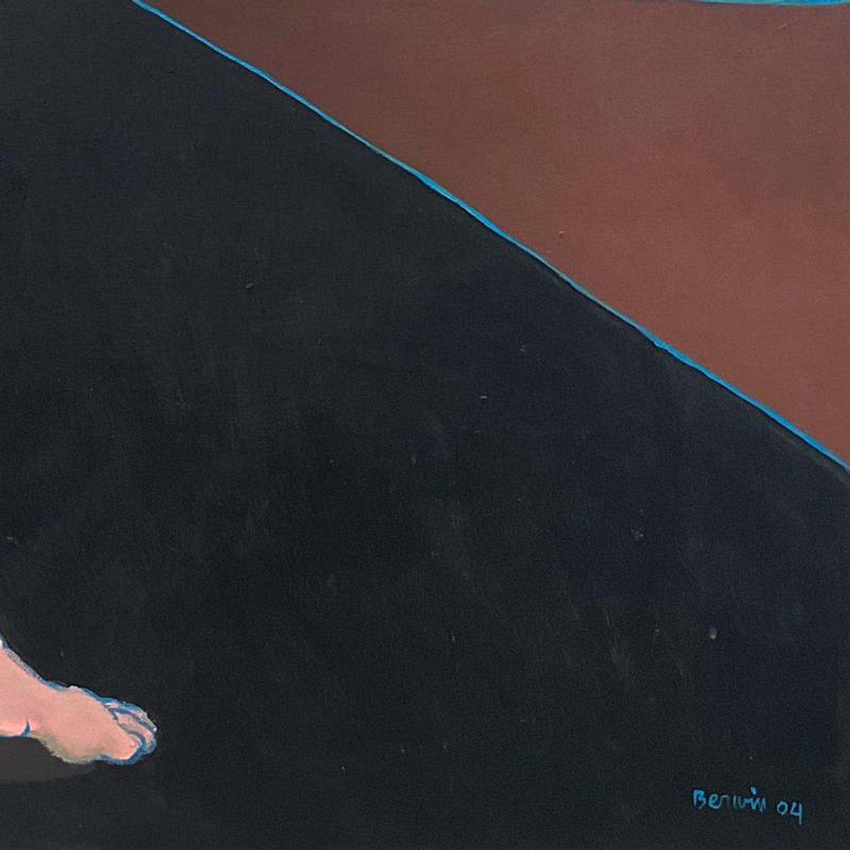 Milton Berwin (1925-2023), Original Painting on Canvas (62" x 48"), Dated 2004 and Hand Signed with Letter of Authenticity.