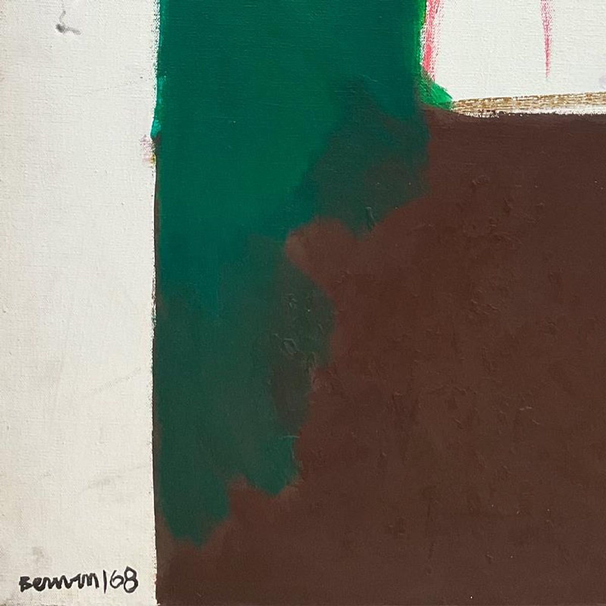 Milton Berwin (1925-2023), Original Painting on Canvas (60" x 48"), Dated 1994 and Hand Signed with Letter of Authenticity.