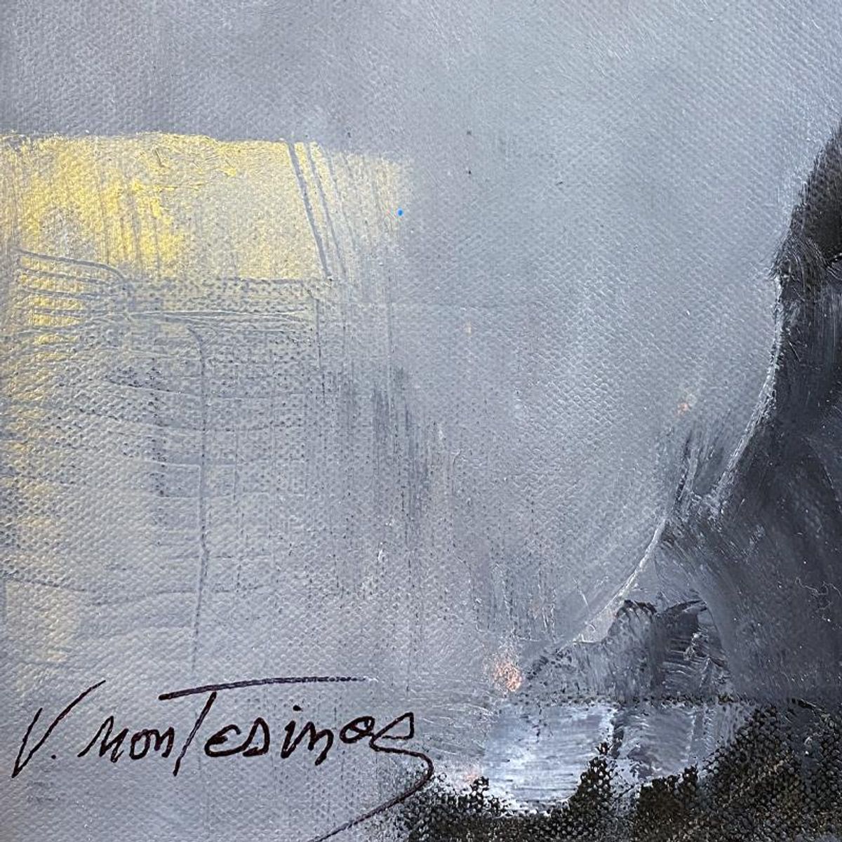 Victoria Montesinos, Original Oil Painting on Canvas, Hand Signed with Letter of Authenticity.