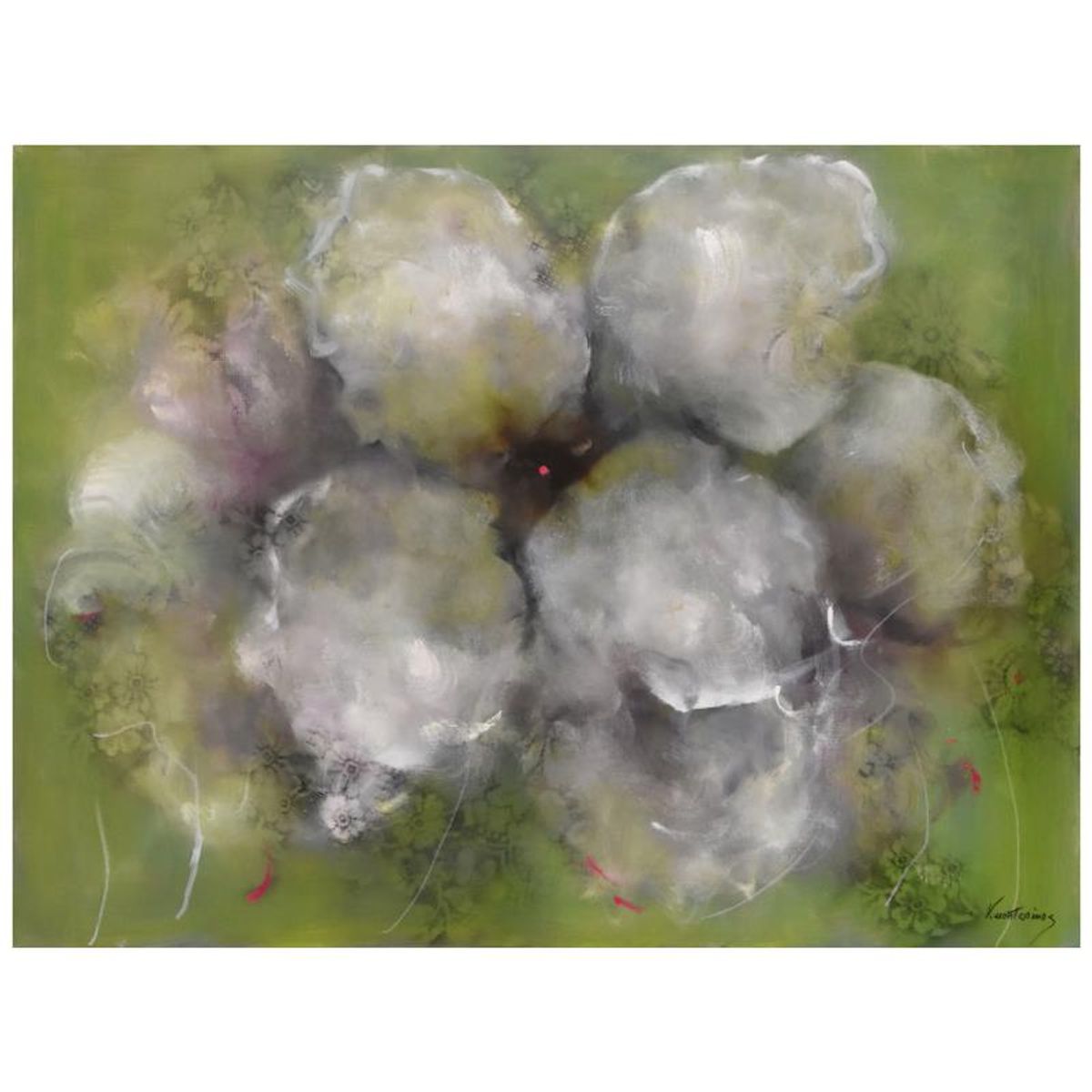 Victoria Montesinos, Original Oil Painting on Canvas (40" x 30"), Hand Signed with Letter of Authenticity.