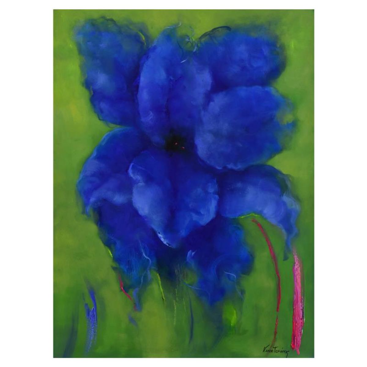 Victoria Montesinos, Original Acrylic Painting on Canvas, Hand Signed with Letter of Authenticity.