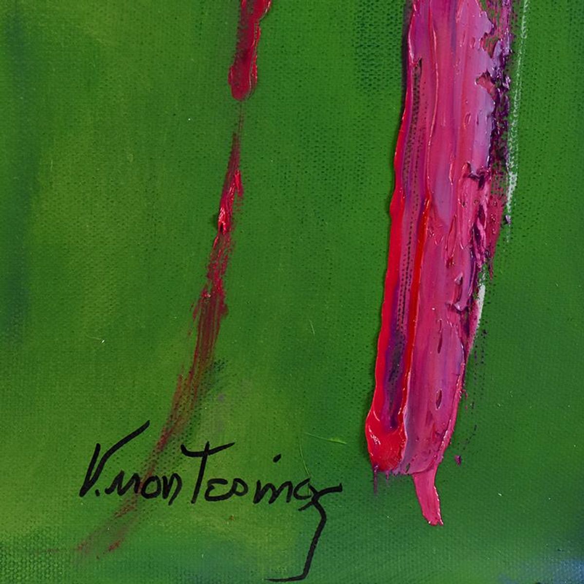 Victoria Montesinos, Original Acrylic Painting on Canvas, Hand Signed with Letter of Authenticity.