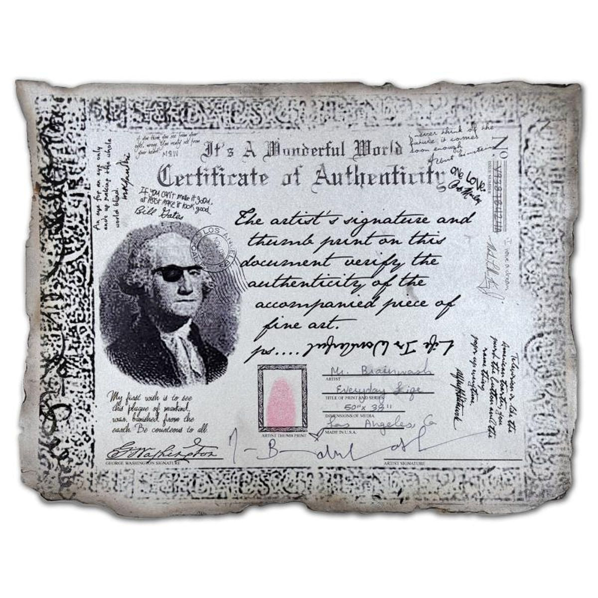 Mr Brainwash, '"Everyday Life" Framed Mixed Media Original, Hand Signed with Certificate of Authenticity.
