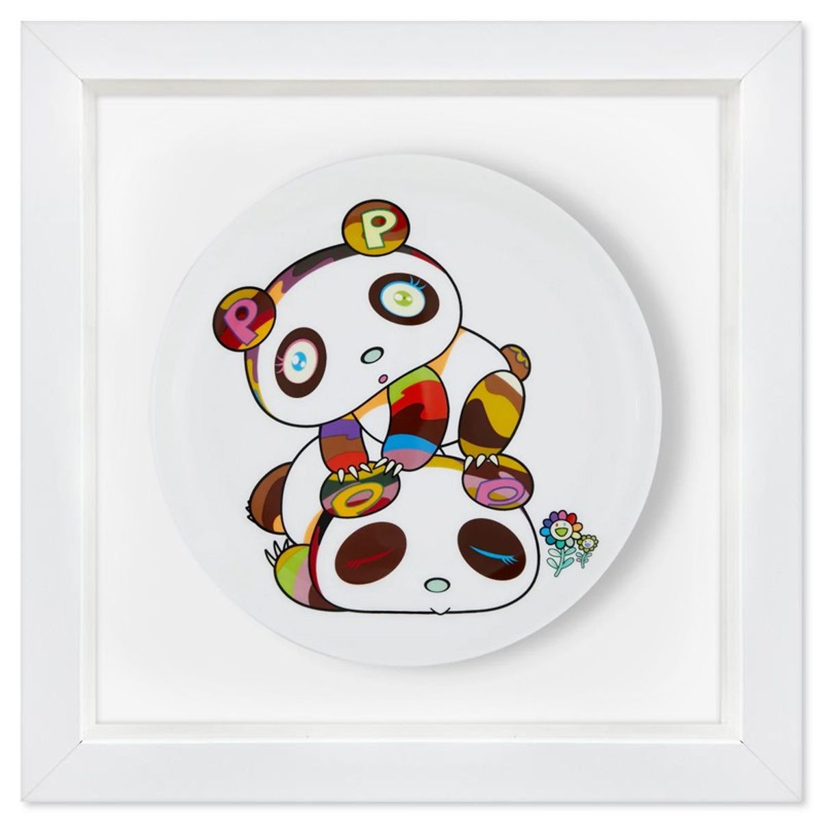 Takashi Murakami, "Panda Cubs, Hoyoyo, ZZZZZ" Framed Limited Edition Fine Bone China Plate