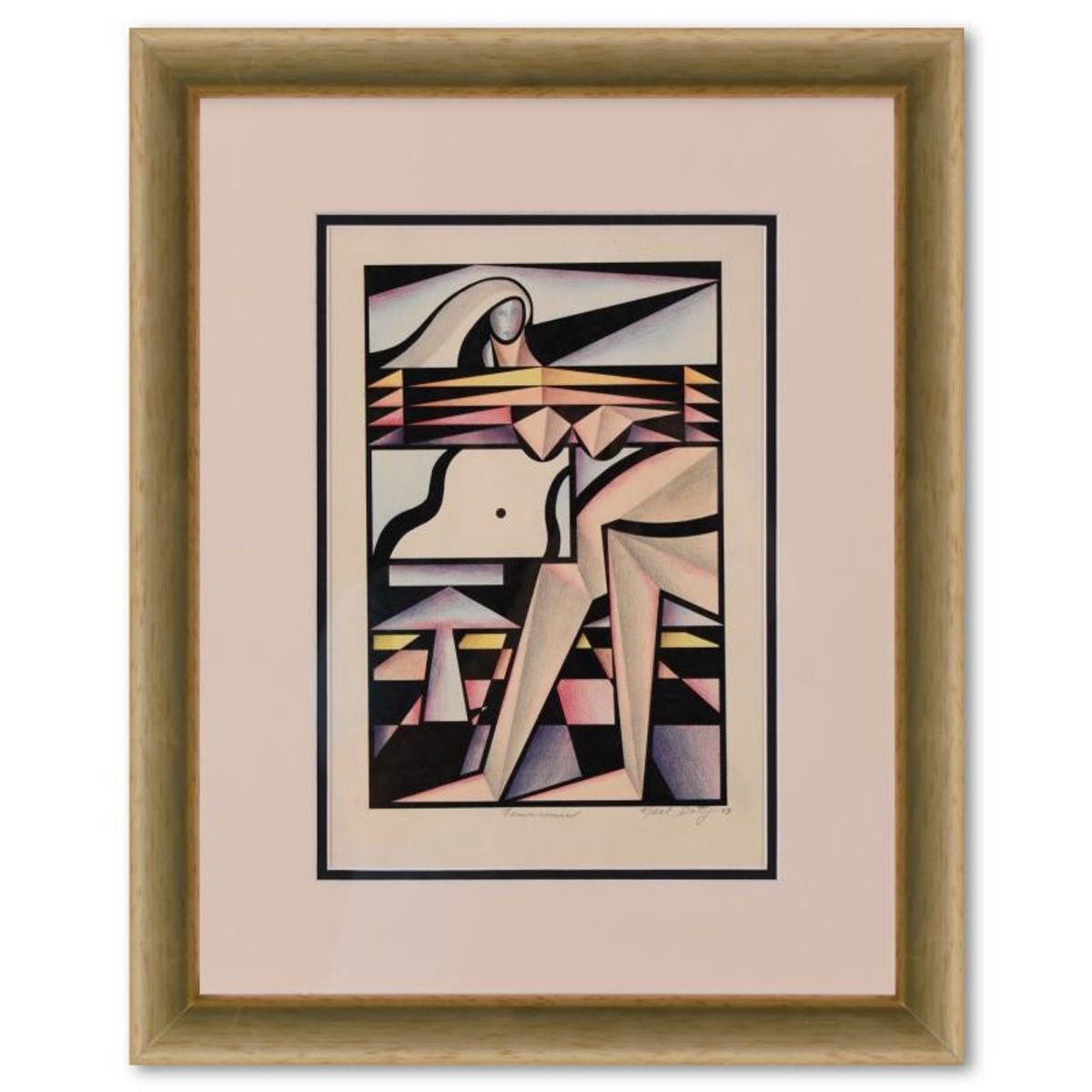 Neal Doty (1941-2016), Framed Original Drawing, Hand Signed with Letter of Authenticity.