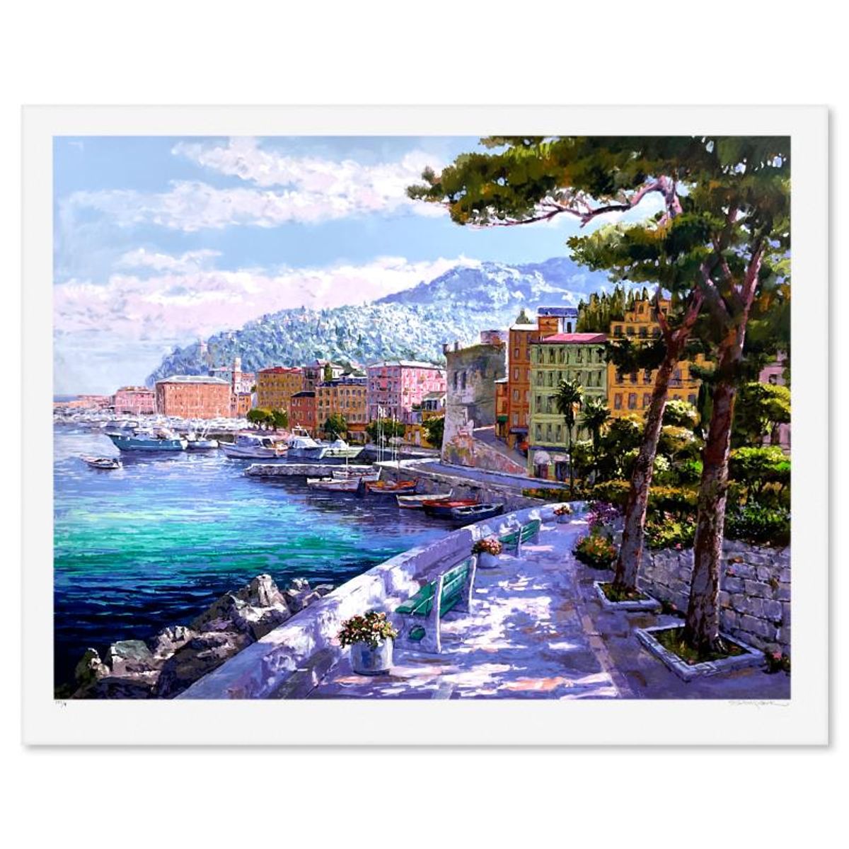 Sam Park, "Santa Margarita" Limited Edition Printer's Proof Serigraph, Numbered 1/4 and Hand Signed with Letter of Authenticity.