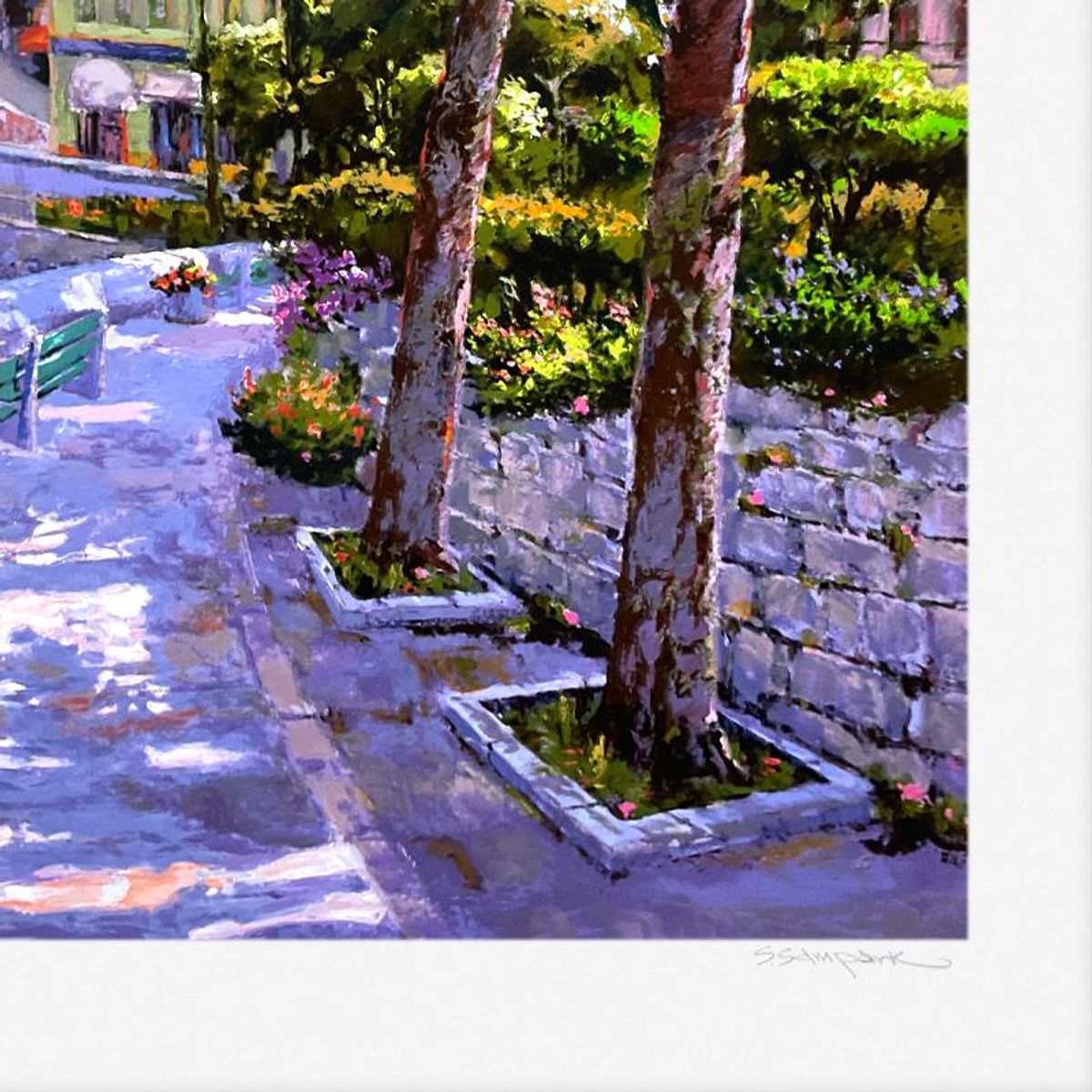 Sam Park, "Santa Margarita" Limited Edition Printer's Proof Serigraph, Numbered 1/4 and Hand Signed with Letter of Authenticity.