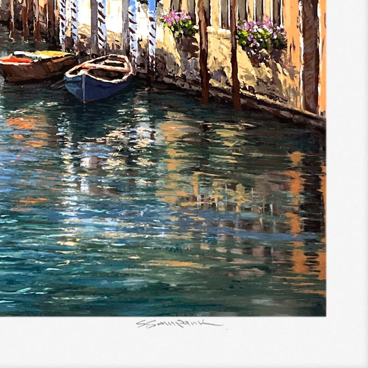 Sam Park, "Venetian Colors" Limited Edition Printer's Proof Serigraph, Numbered 1/4 and Hand Signed with Letter of Authenticity.