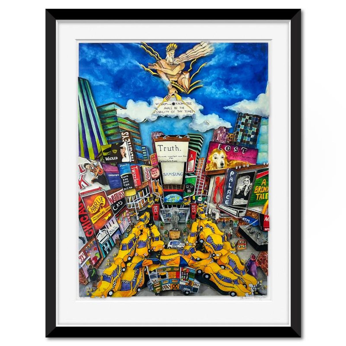 Linnea Pergola, "Truth" Framed 3D Limited Edition from an EA Edition, Hand Signed with Letter of Authenticity.