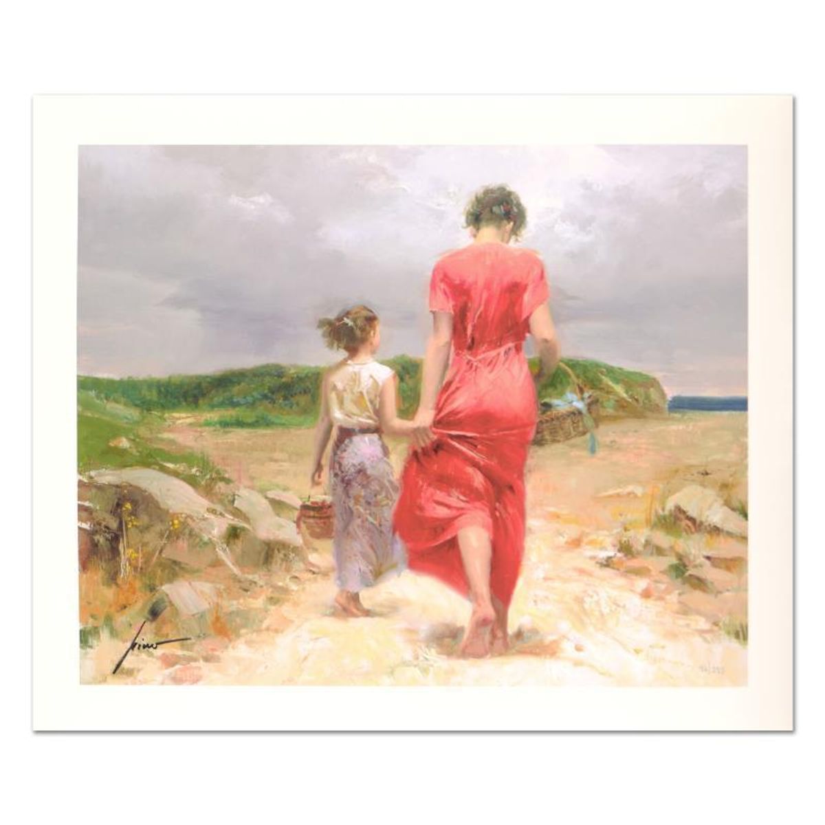 Pino (1939-2010), "Homeward Bound" Limited Edition on Canvas, Numbered and Hand Signed with Certificate of Authenticity.