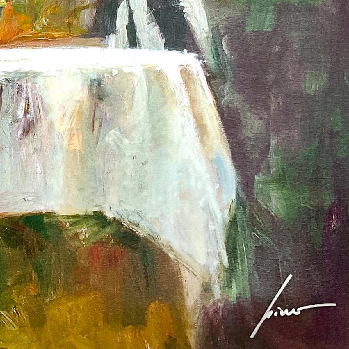 Pino (1939-2010), "In the Late Evening" Limited Edition on Canvas, Numbered 80/295 and Hand Signed with Certificate of Authenticity.