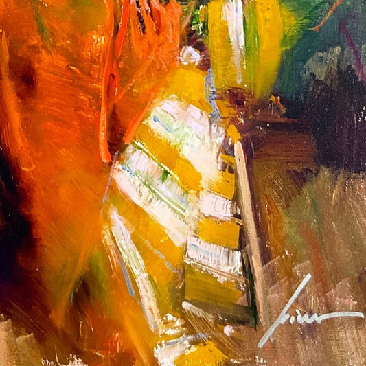 #1 in Edition - Pino (1939-2010), "Spanish Beauty" Limited Edition on Canvas, HC Numbered 1/10 and Hand Signed with Certificate of Authenticity.