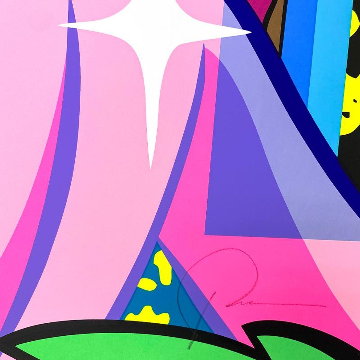 POSE, "Dollie 4" Framed Limited Edition Artist Proof, Hand Signed with Letter of Authenticity