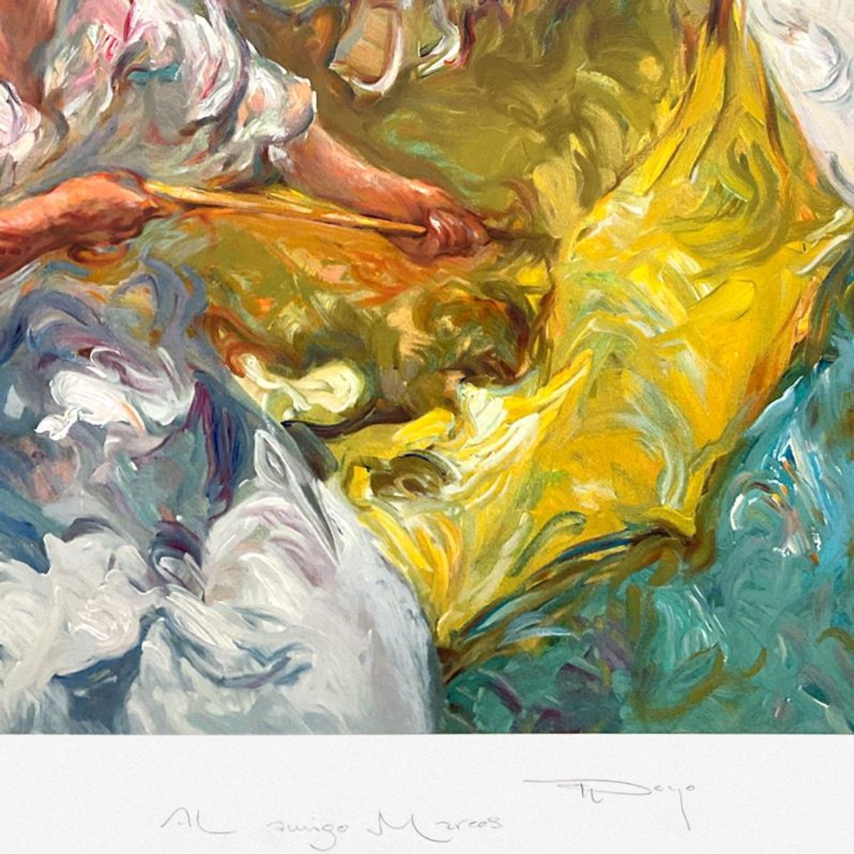 Royo, "Mediterraneo" Hand Signed Serigraph with Letter of Authenticity.
