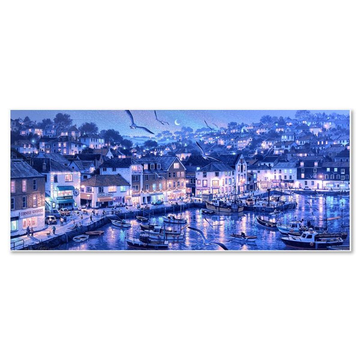 Teppei Sasakura, "Mevagissey" Limited Edition Publisher's Proof on Canvas (18" x 44"), Numbered 5/5 and Hand Signed with Letter of Authenticity.