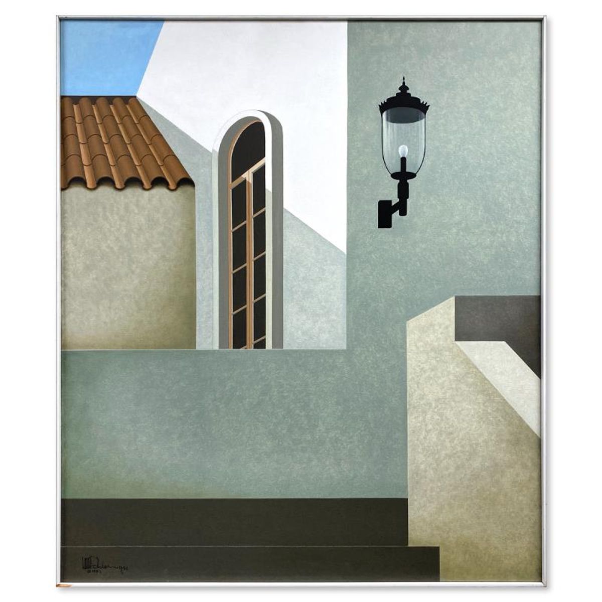 William Schlesinger (1915-2011), Framed Original Oil Painting on Canvas (42.5" x 36.5"), Dated 1983 and Hand Signed with Letter of Authenticity