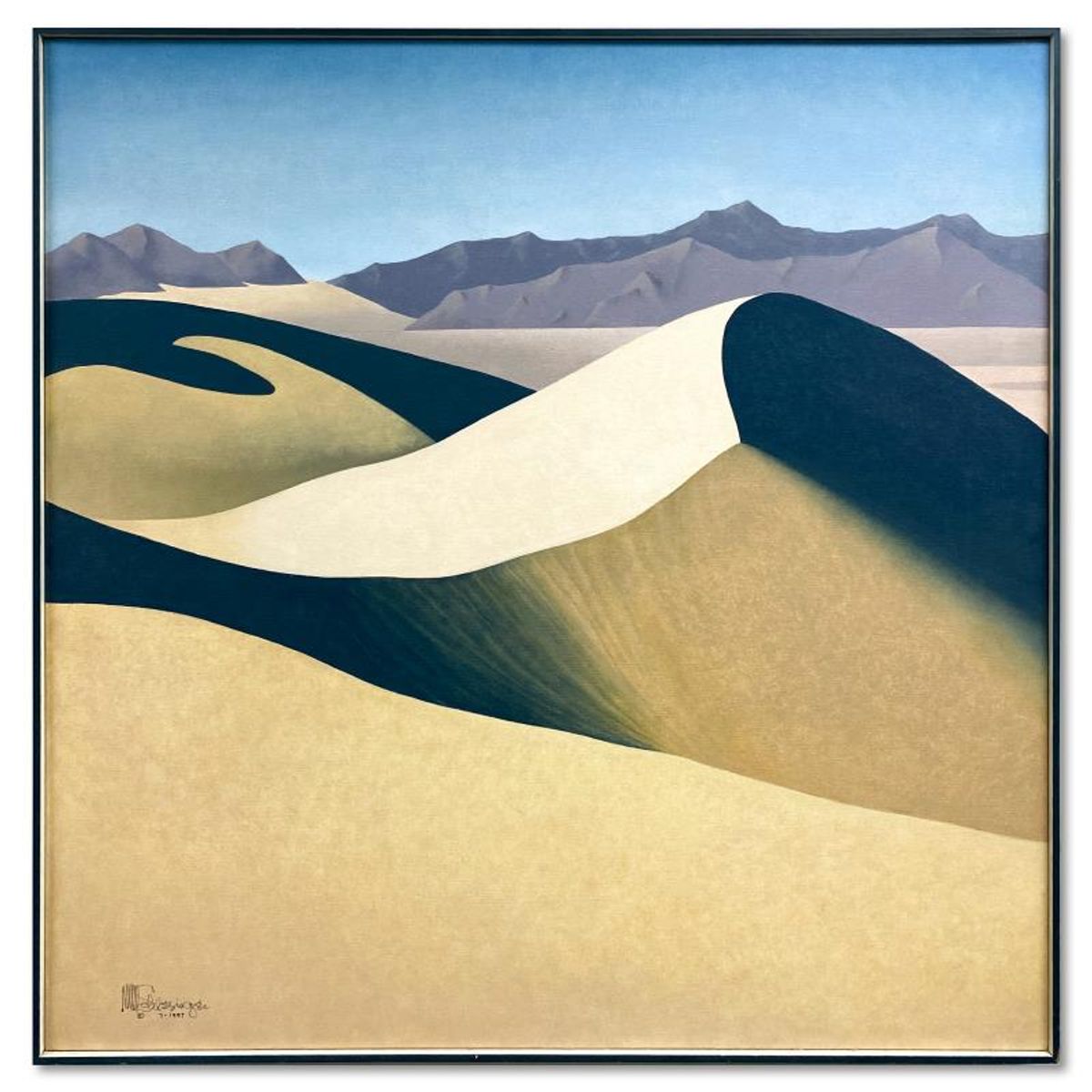 William Schlesinger (1915-2011), Framed Original Oil Painting on Canvas (36" x 36"), Dated 1987 and Hand Signed with Letter of Authenticity