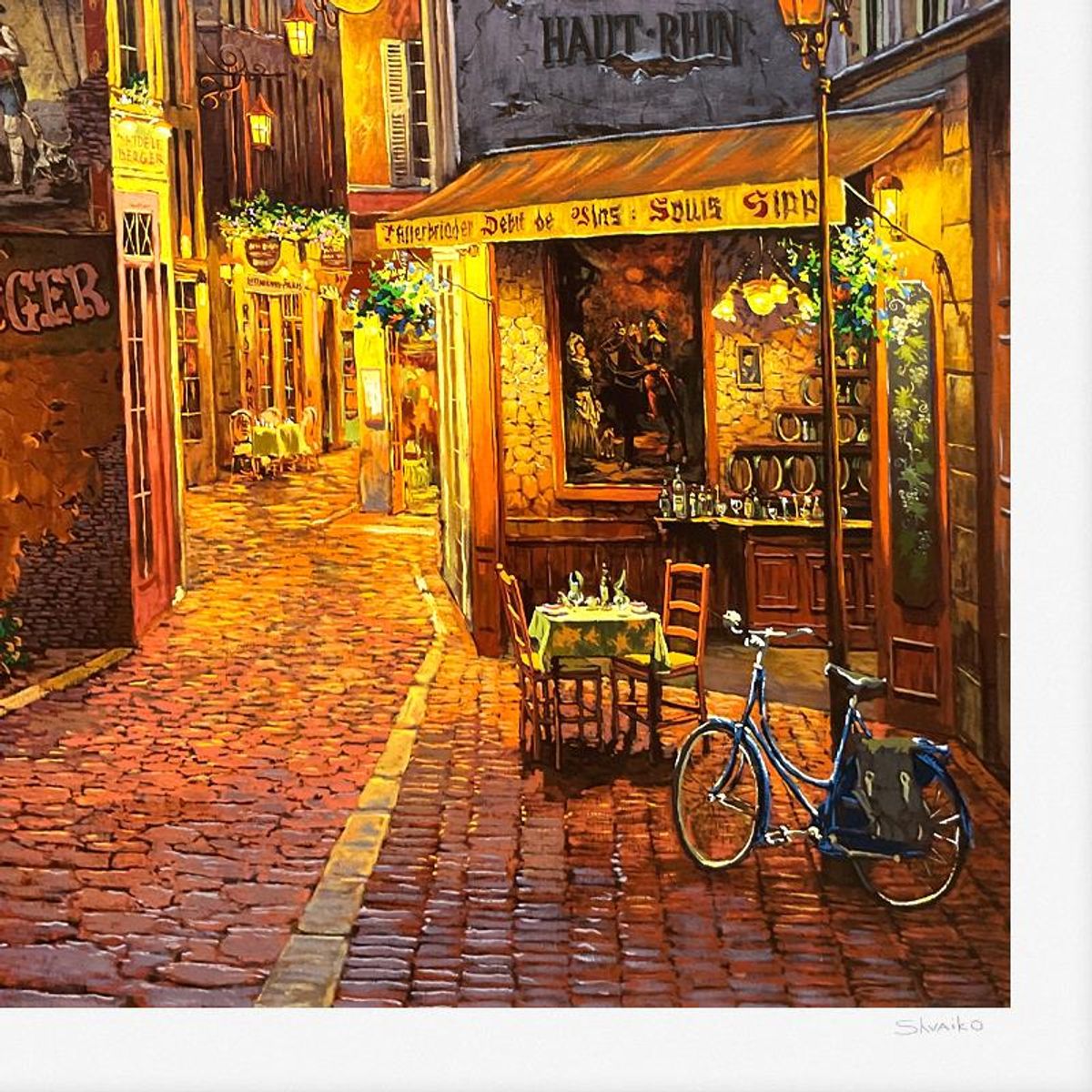 Viktor Shvaiko, "Au Petit Marquis" Limited Edition Printer's Proof Serigraph (28" x 42"), Numbered 1/3 and Hand Signed with Letter of Authenticity.