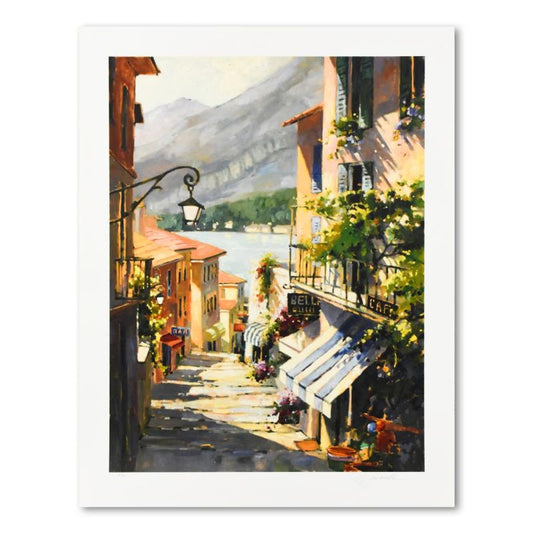 Marilyn Simandle, "Cafe Bella" Limited Edition, Numbered and Hand Signed with Letter of Authenticity.