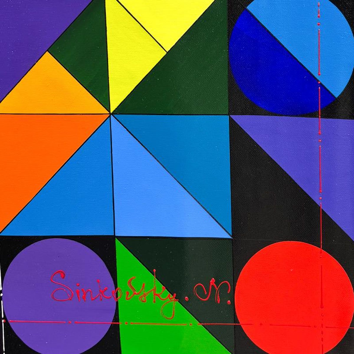 Natalia Sinkovsky, Original Acrylic Painting on Canvas, Hand Signed with Letter of Authenticity.