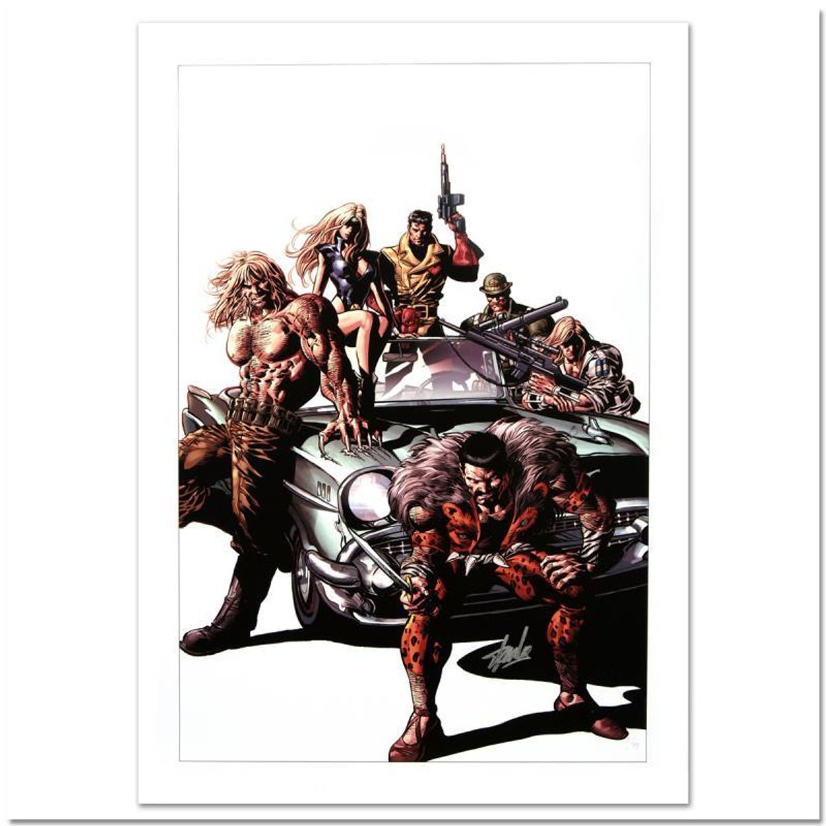 Stan Lee Signed, Marvel Comics "New Avengers #10" Limited Edition Canvas 4/99 with Certificate of Authenticity.
