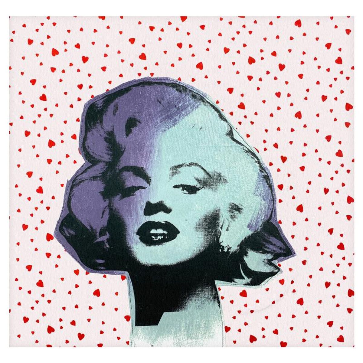 Steve Kaufman (1960-2010), "Marilyn Monroe" Hand Embellished Limited Edition Mixed Media Silkscreen on Canvas and Fabric, CP Numbered 8/50 and Hand Signed with LOA.