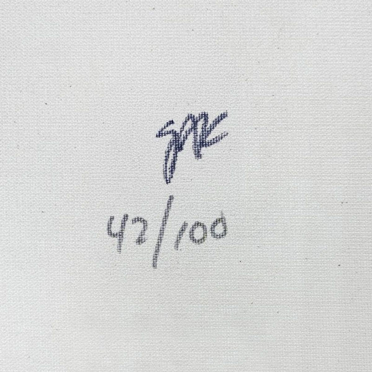 Steve Kaufman (1960-2010), "Charlie Chaplin II" Framed Hand Embellished Limited Edition Silscreen, Numbered 42/100 Inverso and Hand Signed with Letter of Authenticity
