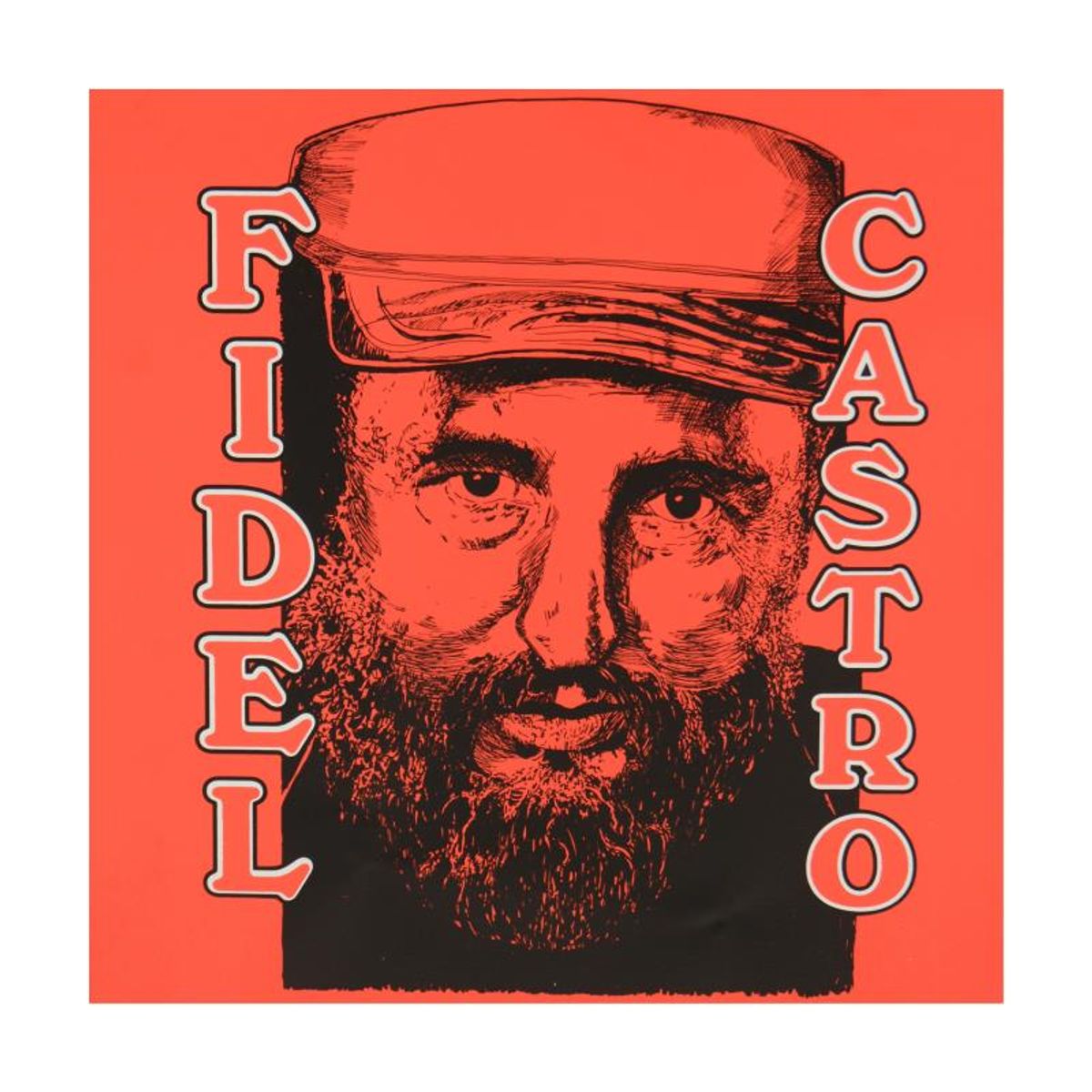 Steve Kaufman (1960-2010), "Fidel Castro" Limited Edition Hand Pulled Silkscreen on Canvas, Numbered 4/50 and Hand Signed Inverso with Letter of Authenticity.