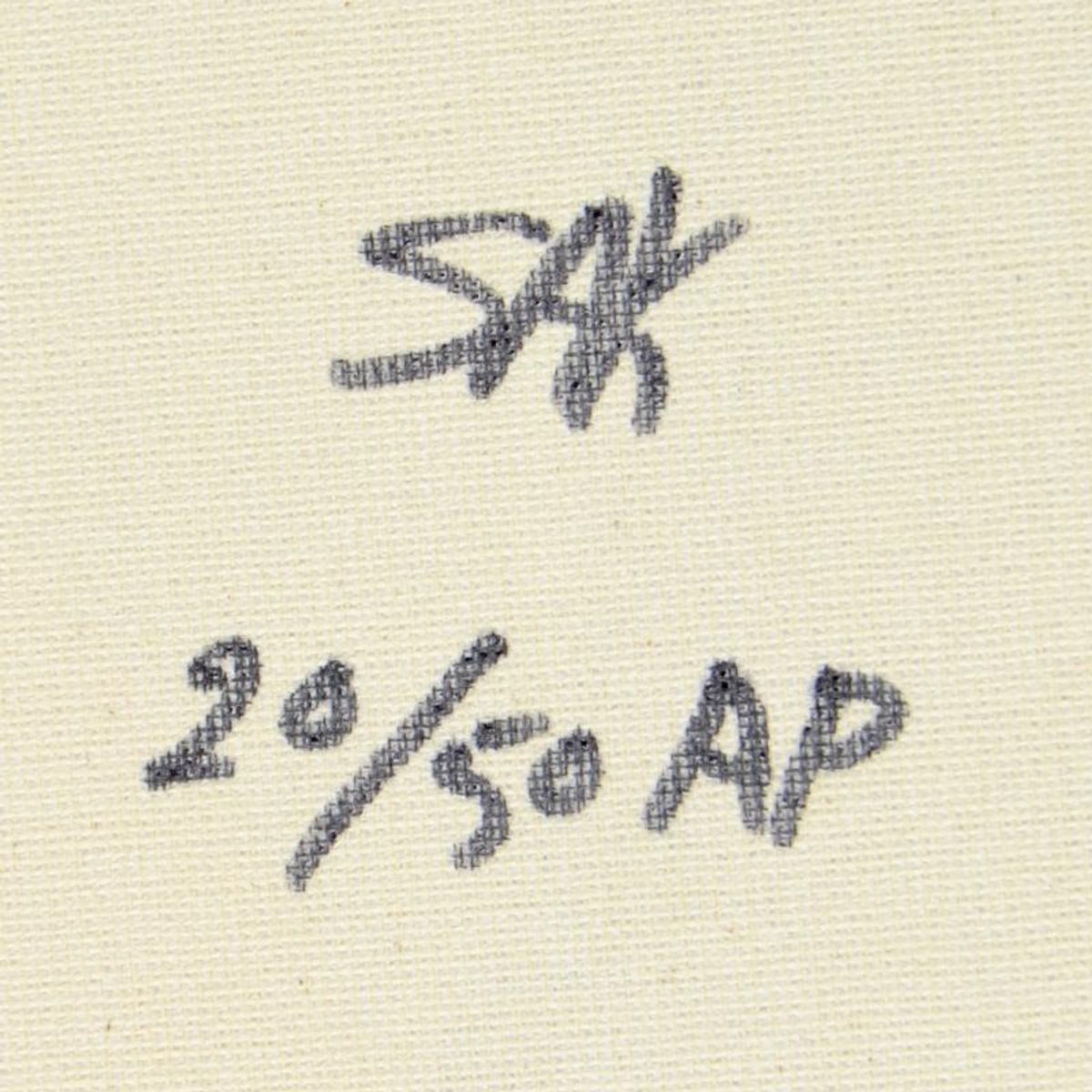 Steve Kaufman (1960-2010), "Bill Clinton, We the People" Hand Pulled Limited Edition Silkscreen on Canvas, AP Numbered 20/50 and Hand Signed Inverso with Letter of Authenticity.