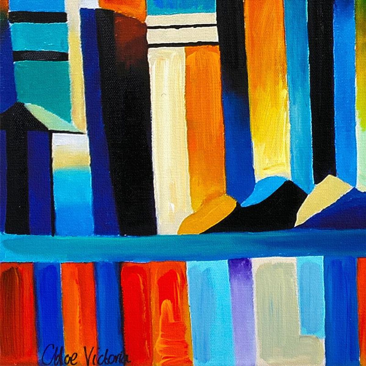 Chloe Victoria, "Colour of Liberty" Framed One-of-a-Kind Mixed Media Overpaint on Canvas, Hand Signed with Letter of Authenticity