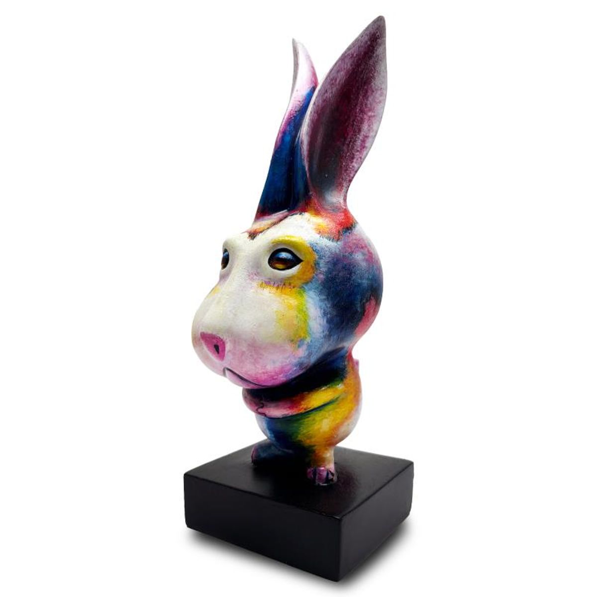 Wang, "Long Ears" Limited Edition Resin Sculpture, Numbered 12/99 and Hand Signed with Letter of Authenticity.