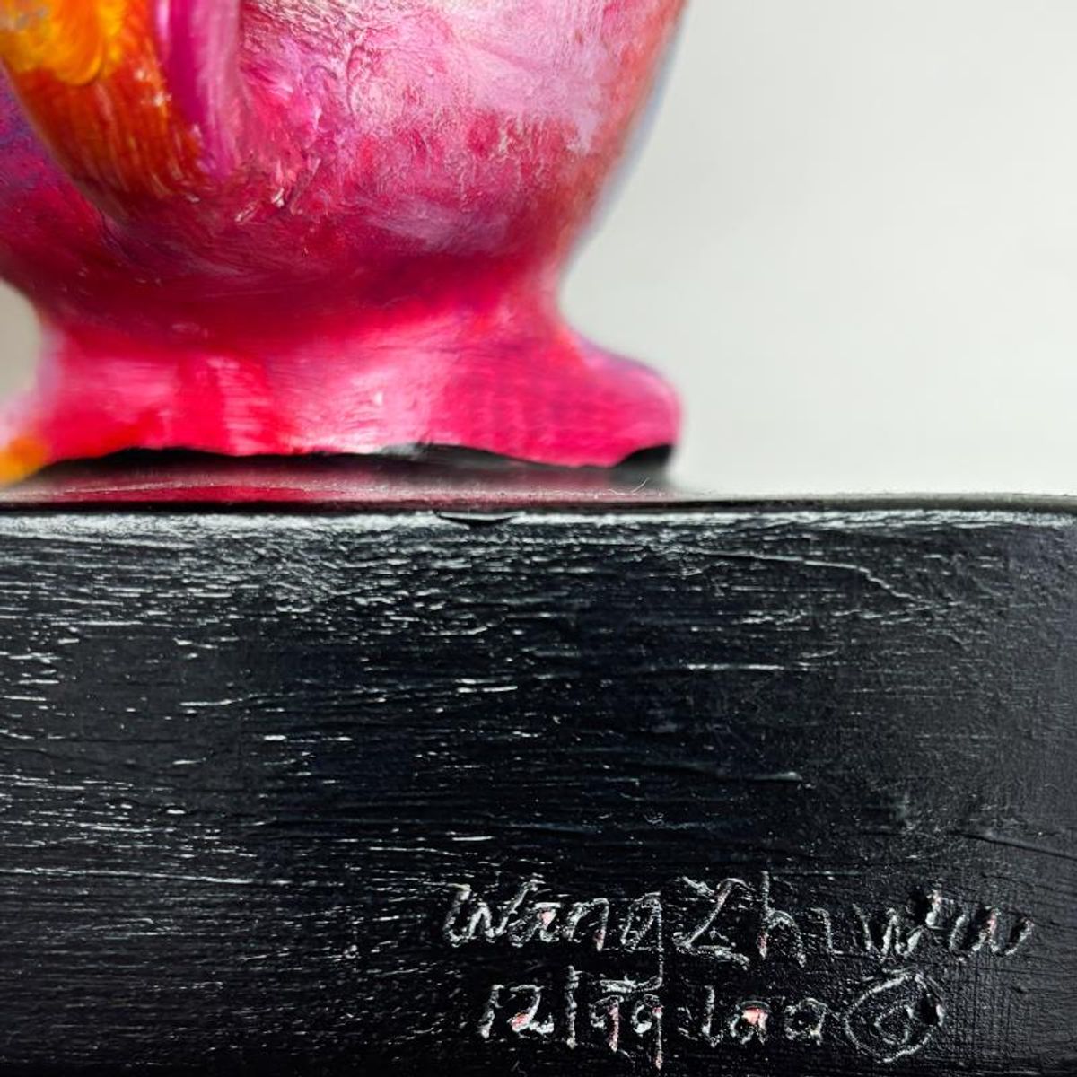 Wang, "Long Ears" Limited Edition Resin Sculpture, Numbered 12/99 and Hand Signed with Letter of Authenticity.
