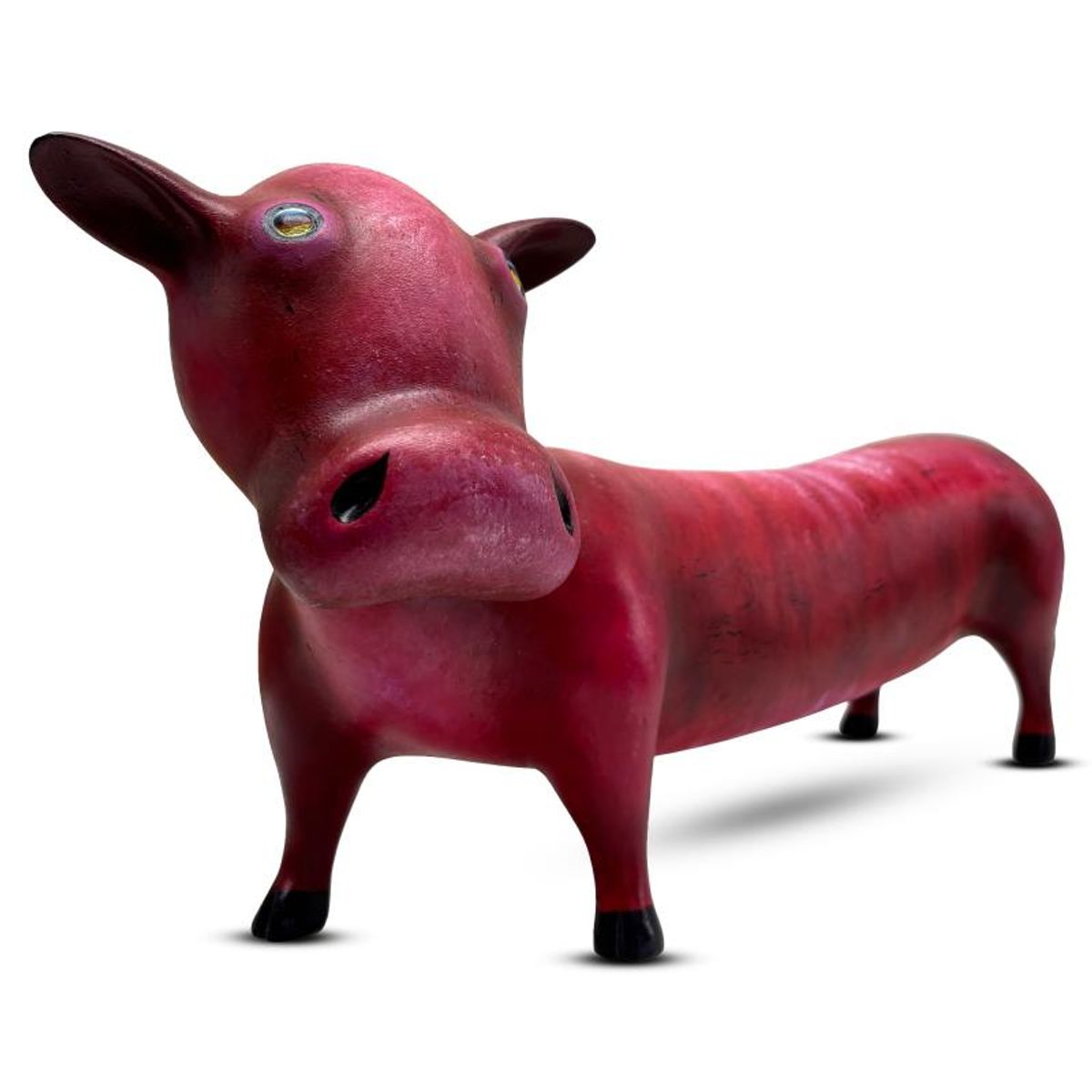Wang, "Moo Over" Limited Edition Resin Sculpture, Numbered 29/99 and Hand Signed with Letter of Authenticity.