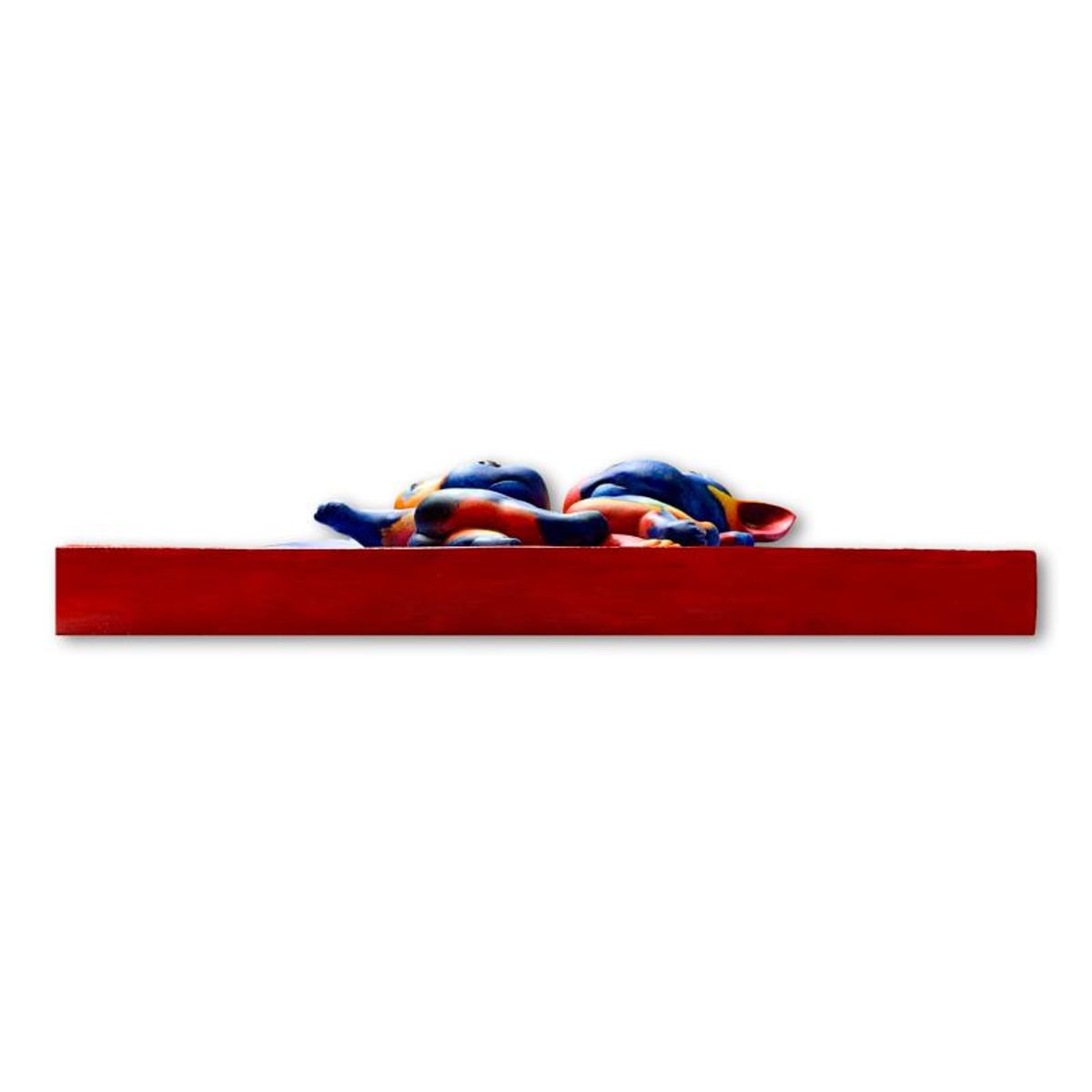 Wang, "Step" Hand Painted Limited Edition Bas Relief Sculpture, Numbered 2/3, Hand Signed and Letter of Authenticity.