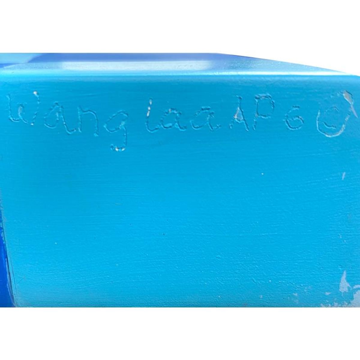 Wang, "Back to School Blues" Hand Painted Limited Edition Resin Sculpture, Numbered AP 6, Hand Signed and Letter of Authenticity