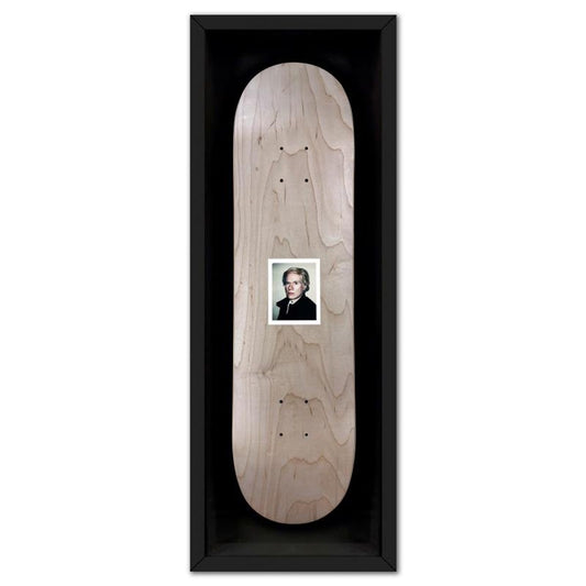Andy Warhol (1928-1987), "Self-Portrait (Blue)" Framed One-of-a-Kind Unique Edition Skateboard, Signed Inverso with Certificate of Authenticity.