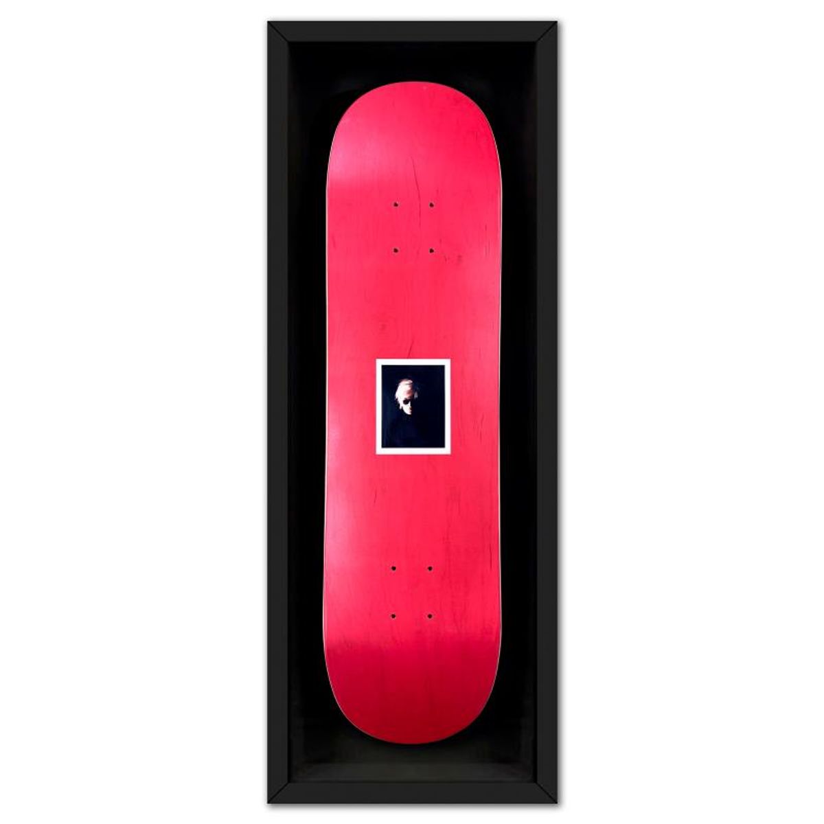 Andy Warhol (1928-1987), "Self-Portrait (Red)" Framed One-of-a-Kind Unique Edition Skateboard, Signed Inverso with Certificate of Authenticity.