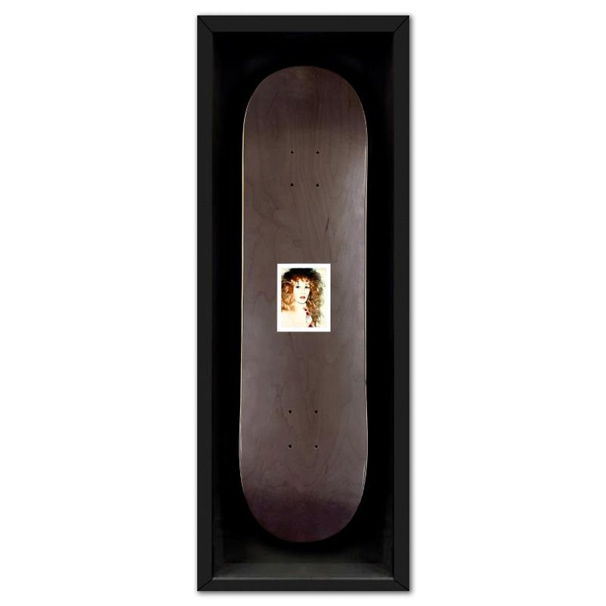 Andy Warhol (1928-1987), "Self Portrait (Black)" Framed Unique Edition Skateboard, Plate Signed with Letter of Authenticity.