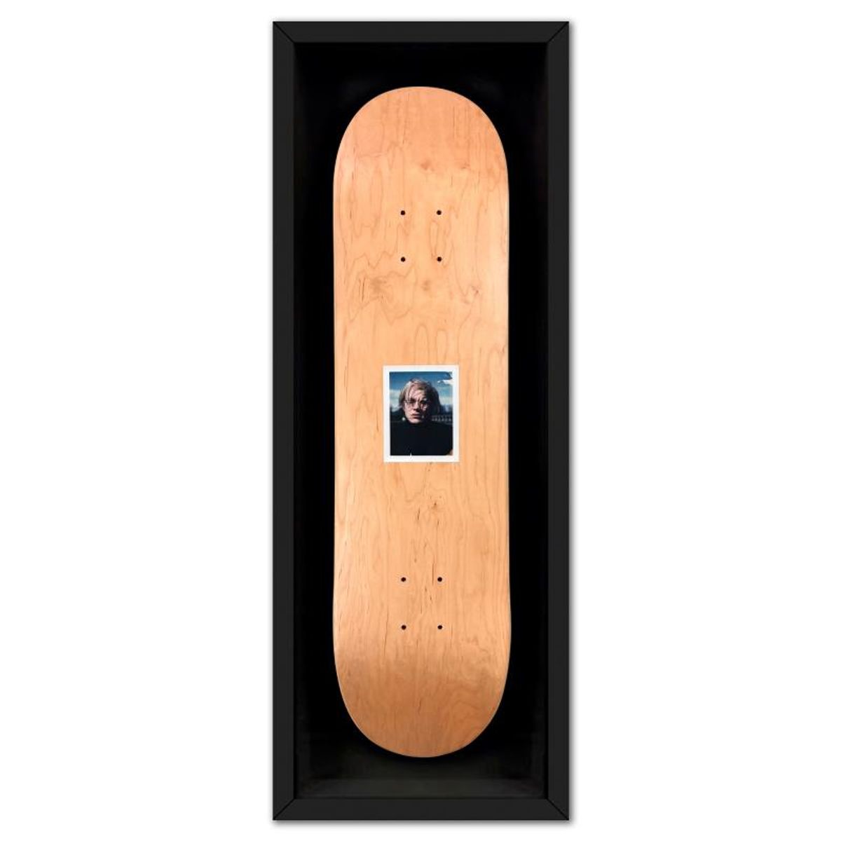 Andy Warhol (1928-1987), "Self-Portrait (Orange)" Framed One-of-a-Kind Unique Edition Skateboard, Signed Inverso with Certificate of Authenticity.
