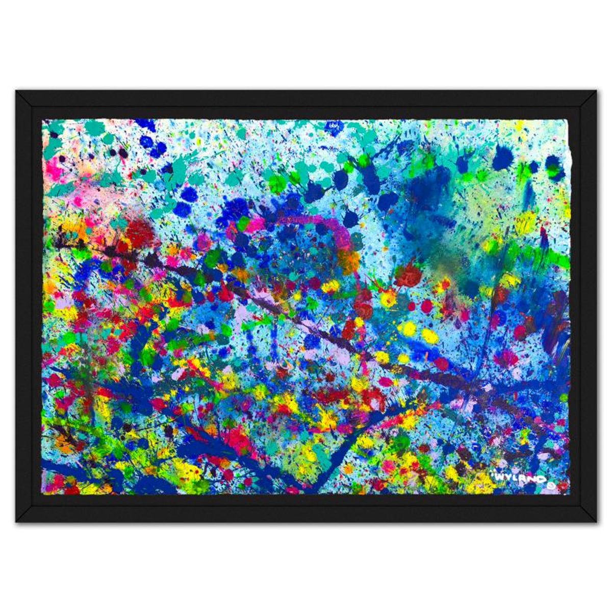 Wyland, Framed Original Watercolor Painting, Hand Signed with Letter of Authenticity.