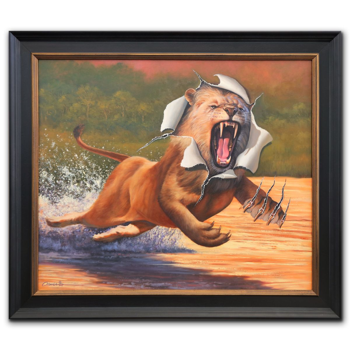Wil Cormier- Original Mixed Media Oil on Canvas "Painting Comes to Life"