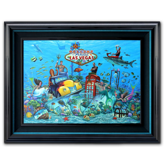 Wil Cormier- Original Mixed Media Oil on Canvas "Tanking with ATM"