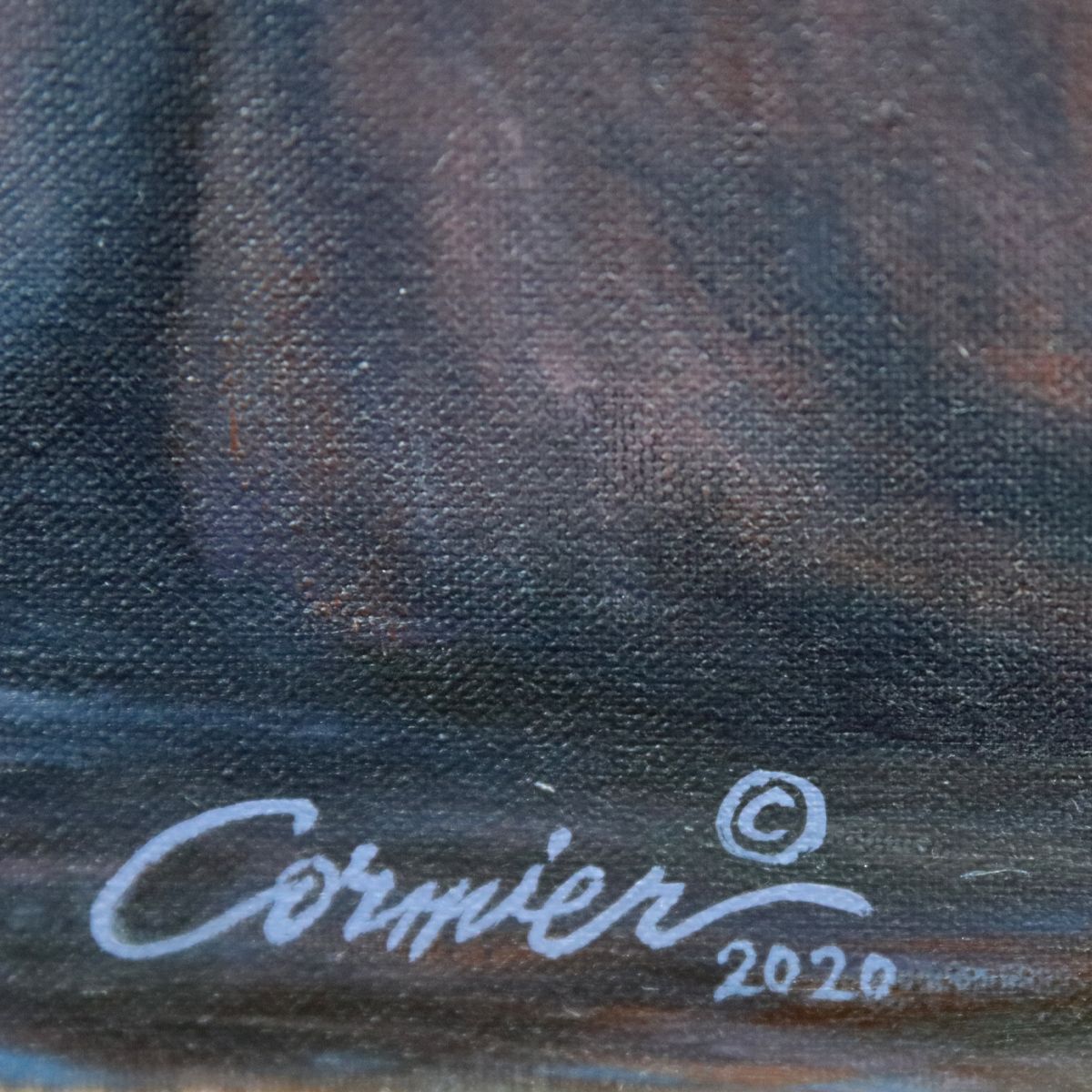 Wil Cormier- Original Oil on Canvas "Red River Eagle"