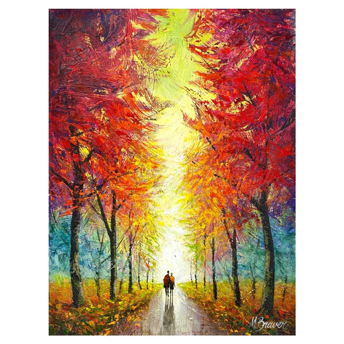 Mark Braver, Original Oil Painting on Canvas, Hand Signed with Letter of Authenticity.